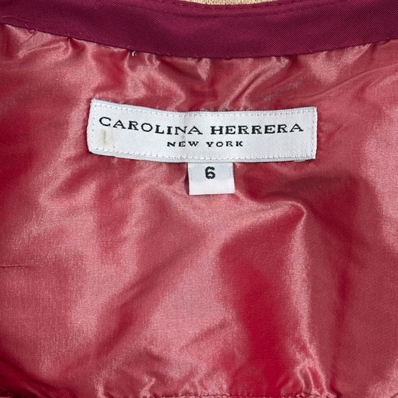 CAROLINA HERRERA - RENEE's OSCAR $5490 Runway RASPBERRY SILK Gown Dress 4-6 - Picture 12 of 14